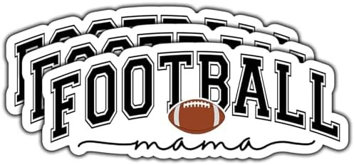 (3Pcs) Football Mama Sticker Cute Football Vinyl Waterproof Decal for Proud Moms - Game Day Love ... | Amazon (US)