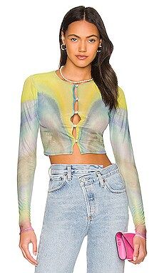 AFRM Mikka Top in Multi Watercolor from Revolve.com | Revolve Clothing (Global)