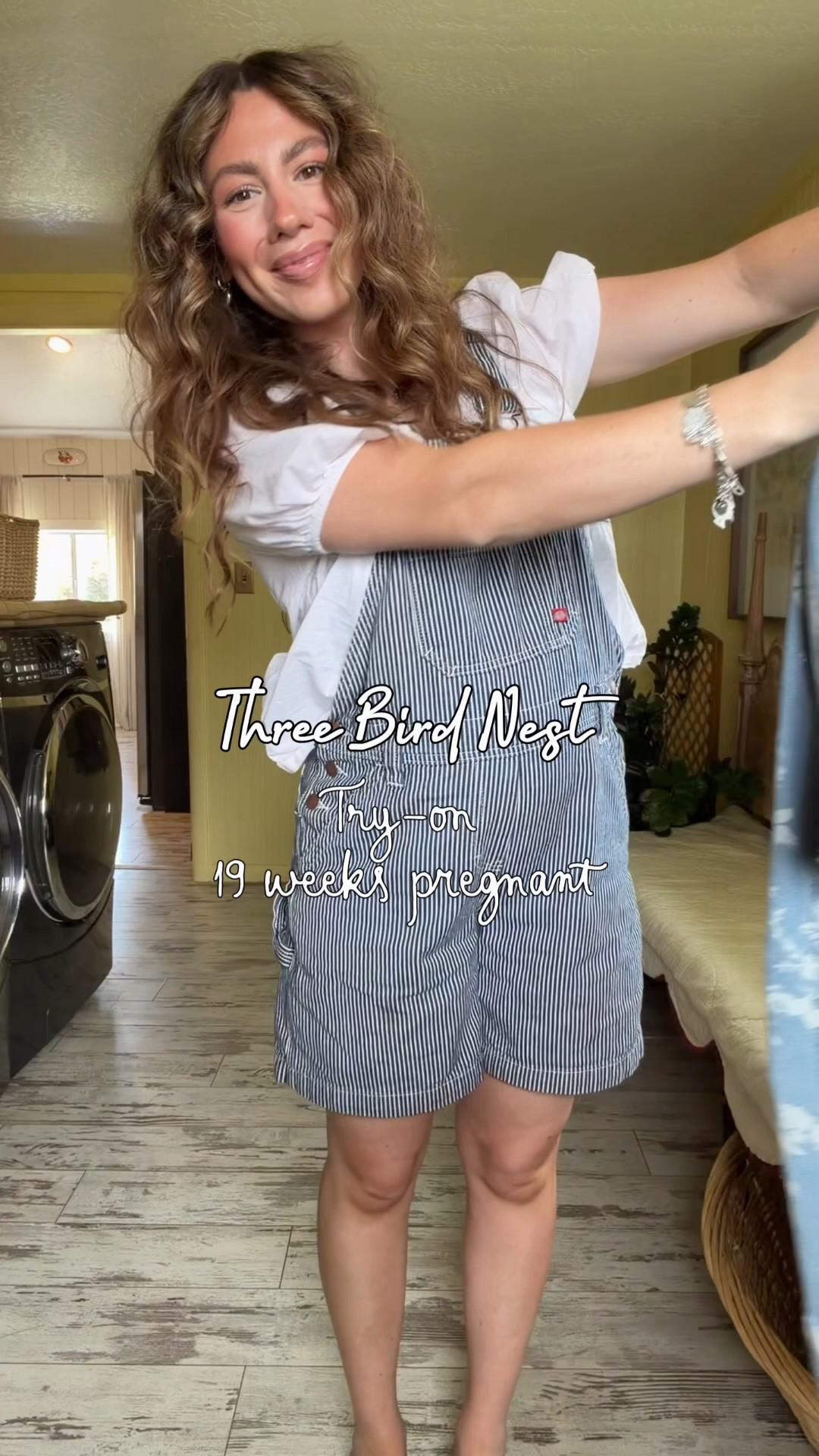 @Three Bird Nest try on 19 weeks pregnant! I sized up in the shorts but didn’t need to! The rope belt keeps them up just fine though! True size in the barrel jeans! They run big! True size in the top. My new favorite shirt! Always love a gingham pattern! Shoes are Walmart! Wearing a 6 normally a 6 1/2.

#LTKootd #LTKmomlife #LTKBump