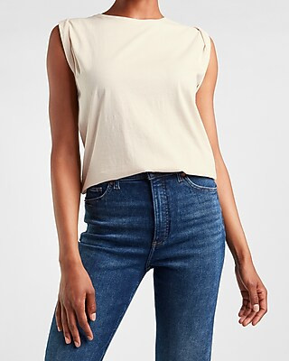 Cotton Muscle Tank | Express