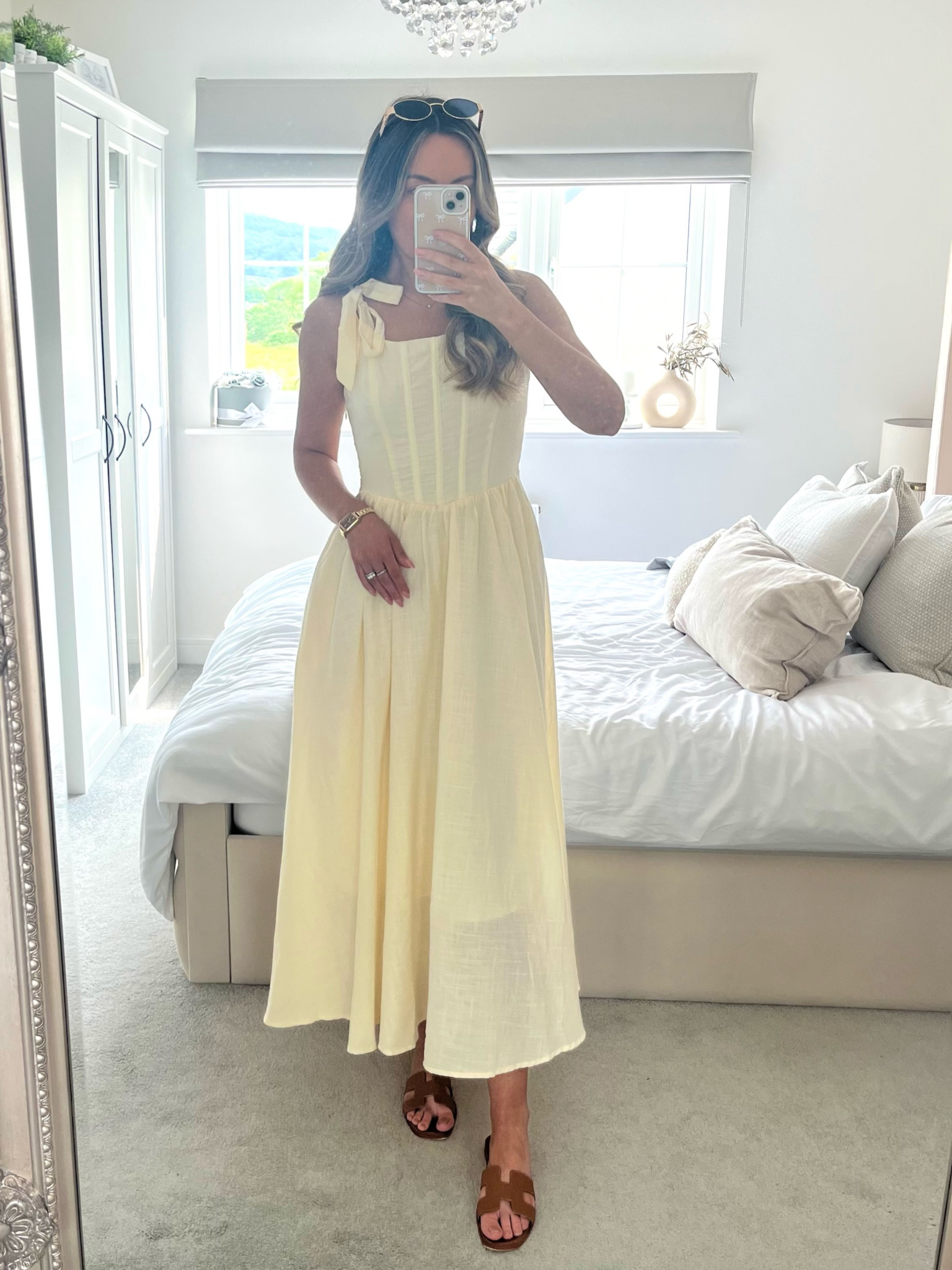 Butter yellow summer dress, midi dress, gold accessories, summer outfit ideas

#LTKxAmazon #LTKdresses #LTKsummer