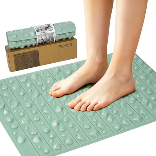 iLivin Portable Feet Acupressure Mat, Foldable Foot Massager Mat, Pressure Point Massage Pad, Anti Fatigue Office Standing Desk Stand up Pad, Relieve Foot Pain (27.6"x16.7") | Amazon (US)