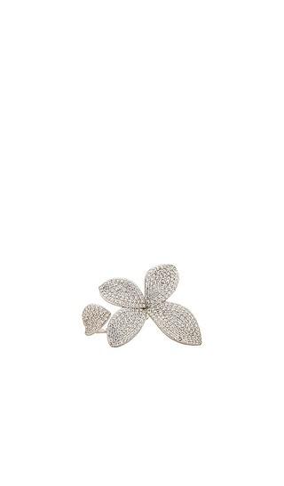 Flower Petal Ring in Silver | Revolve Clothing (Global)