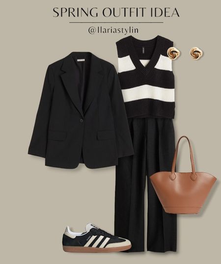 SPRING OUTFIT IDEA 🤍

fashion inspo, spring outfit, spring fashion, spring style, outfit idea, outfit inspo, casual chic outfit, casual chic ootd, black blazer, oversized blazer, sweater vest, striped vest, knitted vest, black pants, linen pants, adidas samba, black adidas samba, tan bag, brown bag, tote bag, shopper bag, shoulder bag, h&m, mango, style inspo, women fashion

#LTKSeasonal #LTKstyletip #LTKworkwear