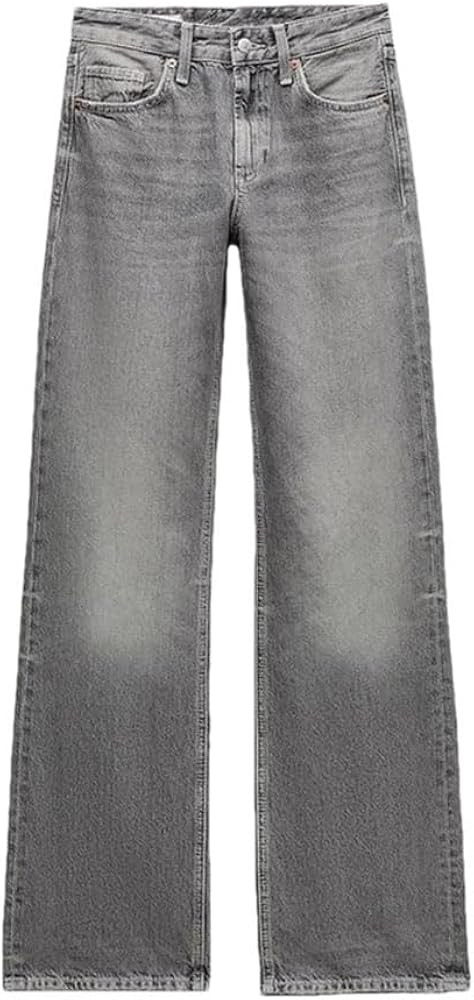 Women's Solid Color High Waist Wide Leg Denim Pants | Amazon (US)