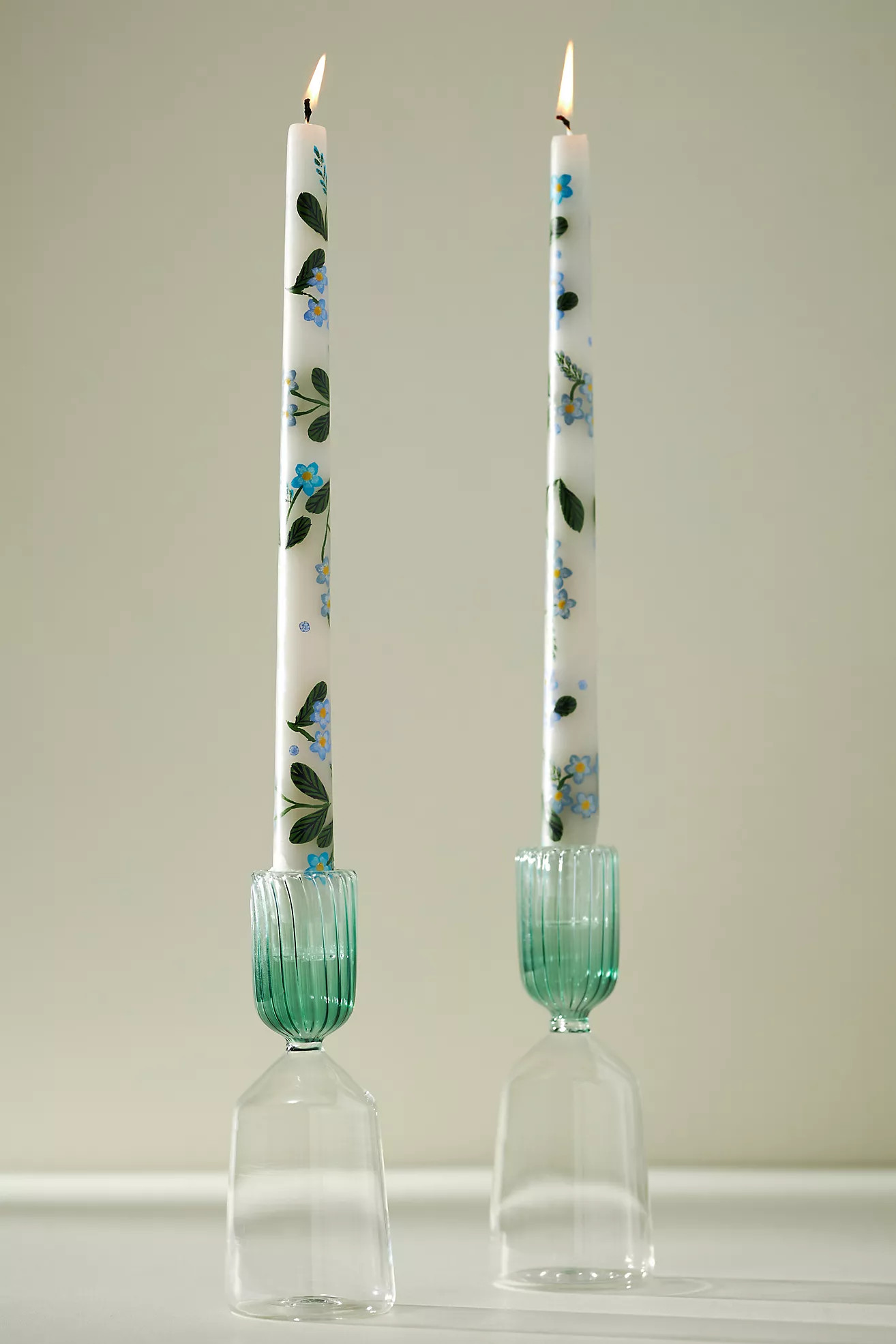 Villa Handpainted Taper Candles, Set of 2 | Anthropologie (US)