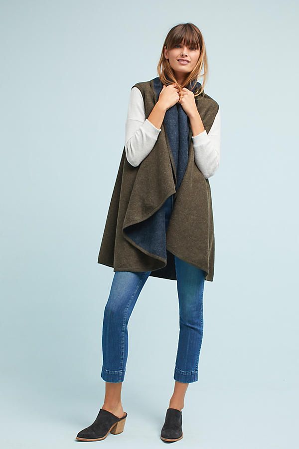 Two-Toned Shawl Vest | Anthropologie (US)