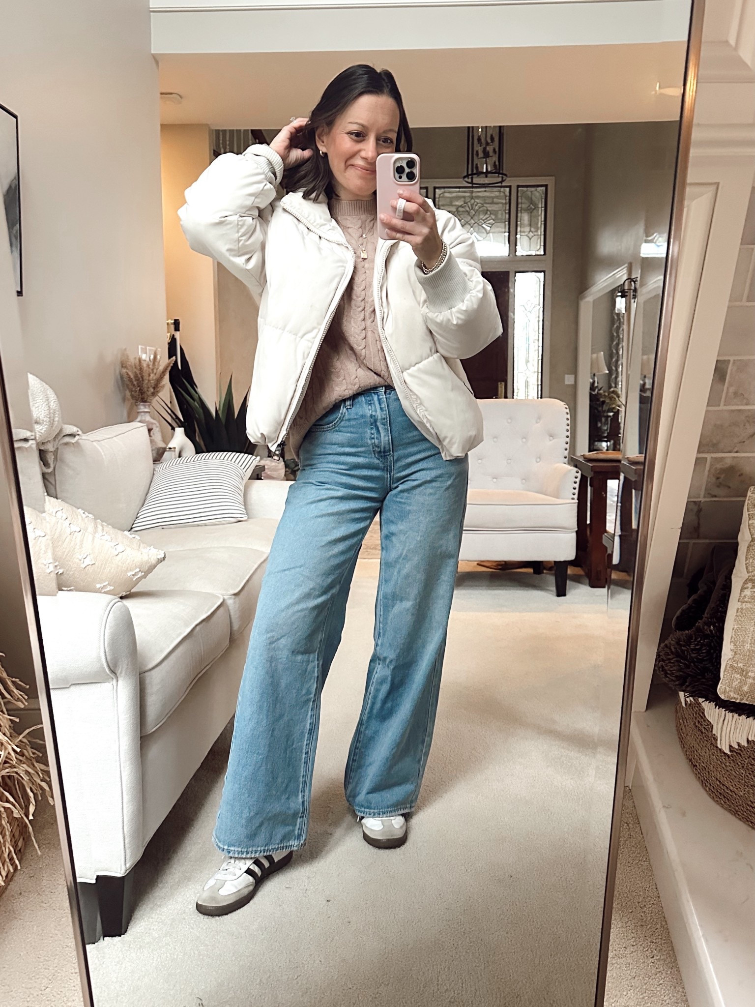 Winter outfit of the day! 

Jeans run true to size, sweater runs true to size, jacket runs true to size!



#LTKOver40 #LTKmomlife #LTKootd