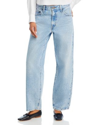Baggy Dad High Rise Straight Jeans in Fan Flare | Bloomingdale's (US)