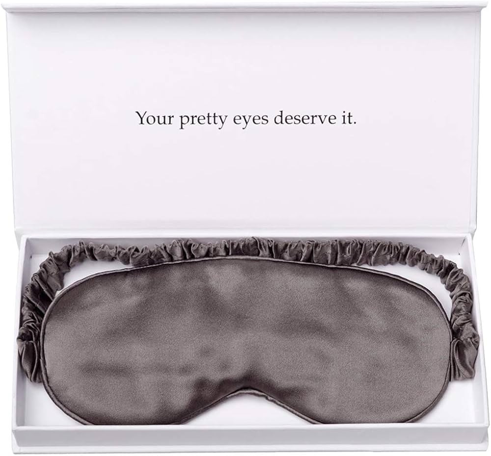 Silk Sleep Mask by Yanser Luxury 100% Mulberry Silk Eye Mask - Eye Cover - Eye Shade - Blindfold ... | Amazon (US)