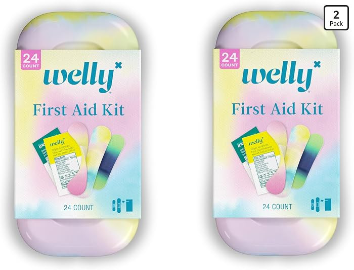 Welly Quick Fix Colorwash, On The Go First Aid Kit, Assorted Bandages, Ointments, and Hand Saniti... | Amazon (US)