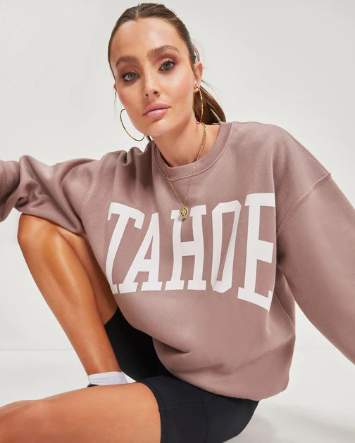 Tahoe Girl Pullover Sweatshirt - Mocha | VICI