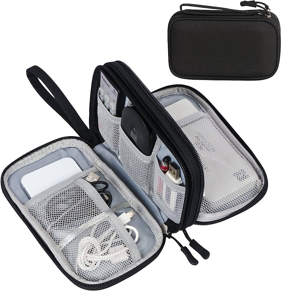 FYY Electronic Organizer, Travel Cable Organizer Bag Pouch Electronic Accessories Carry Case Port... | Amazon (US)