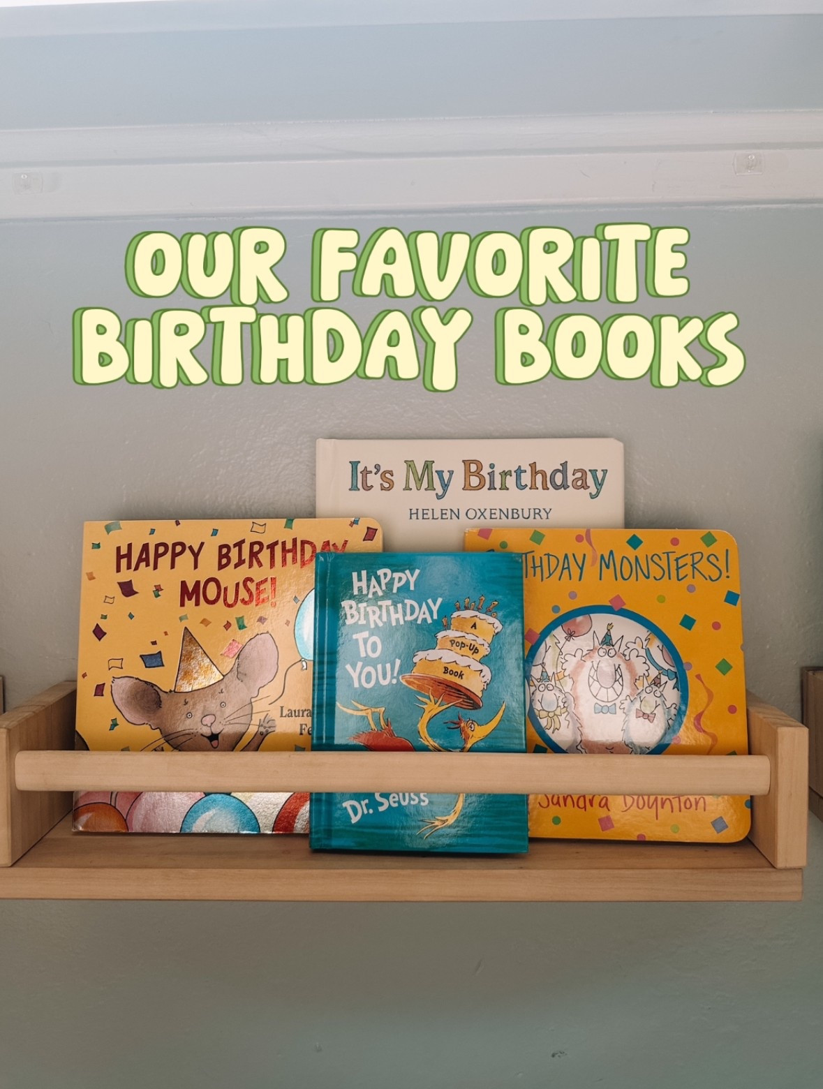 When a birthday is near, all of our birthday books make their way out to the living room shelves 🎂

#LTKFamily #LTKKids #LTKBaby