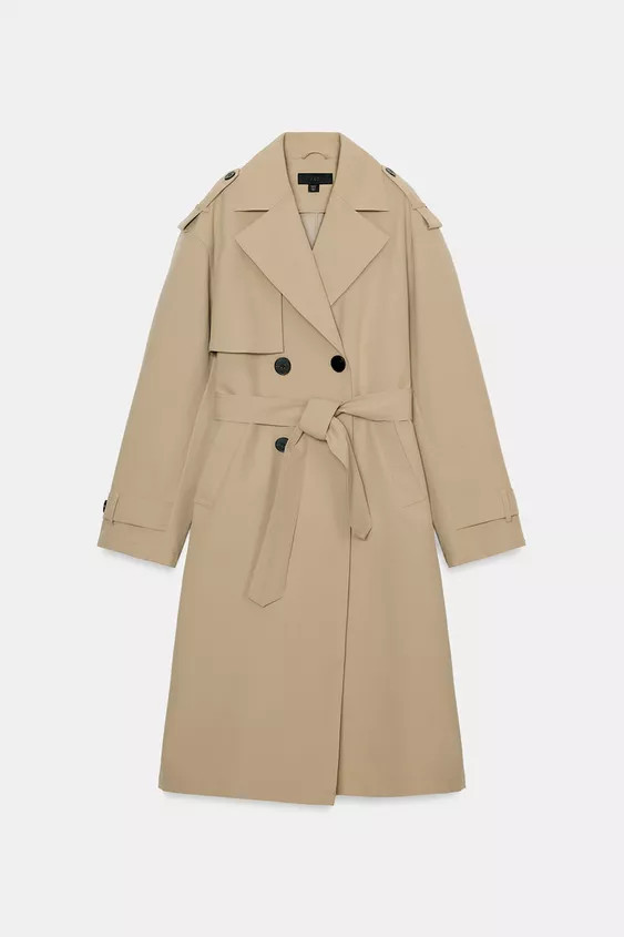 LONG BELTED TRENCH COAT | Zara US