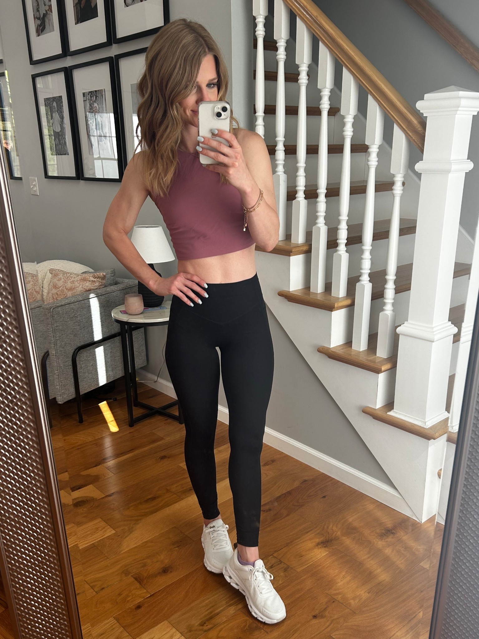 Workout Outfit. Black Halara Leggings.  

#LTKActive