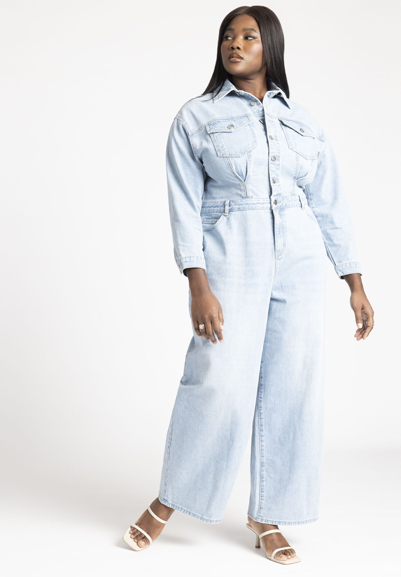 Denim Jumpsuit | Eloquii