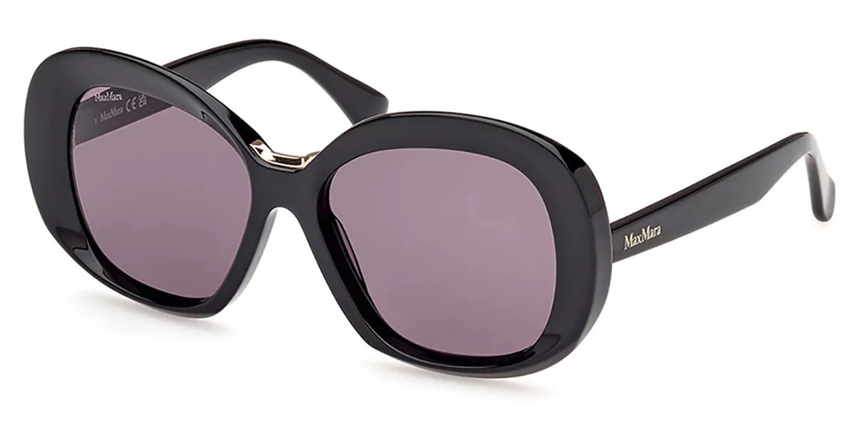 Max Mara MM0087 EDNA 01A Men's Sunglasses Black Size 55 | SmartBuyGlasses Global