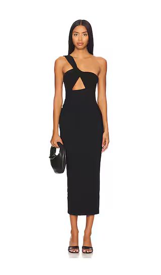 Tease Midi Dress in Black | Revolve Clothing (Global)