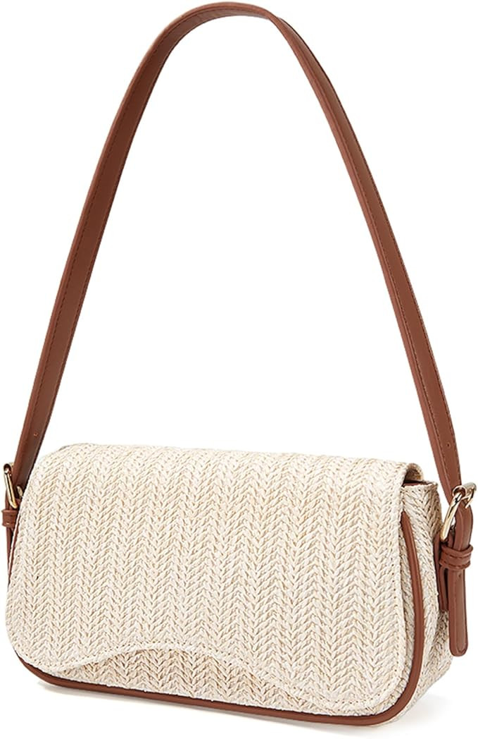 Missnine Shoulder Bag for Women Small Purse Trendy Clutch Hobo Bag Vegan Leather Mini Handbag wit... | Amazon (US)