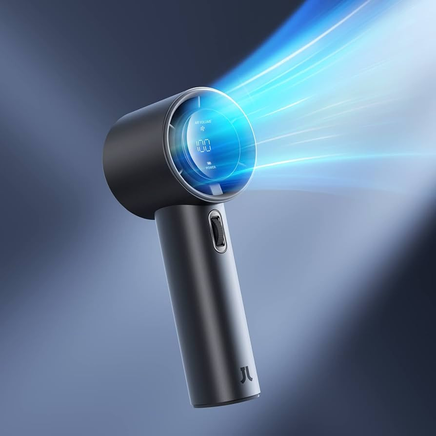 JISULIFE Portable Handheld Fan,Speed(1-100) Adjustable Turbo Mini Fan,5000mAh Battery Rechargeabl... | Amazon (US)