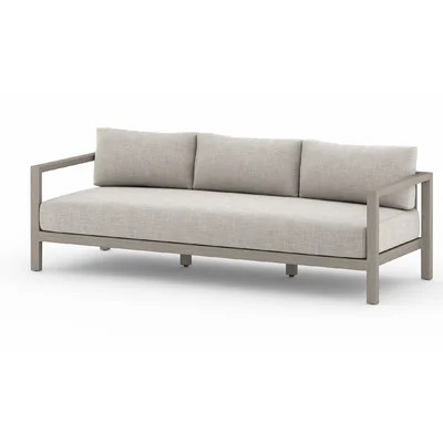 Solano Sonoma Teak Patio Sofa with Cushions | Wayfair North America