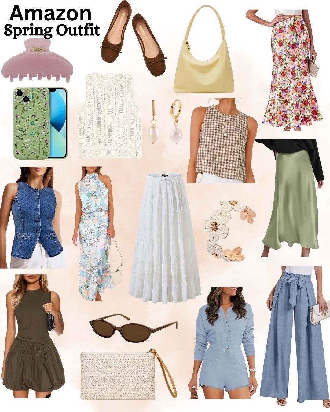 Spring outfit. Spring style. Spring jewelry. Pastel outfit. Spring sandals. Spring shoes. Spring jewelry. Amazon spring

#LTKTravel #LTKSeasonal #LTKootd
