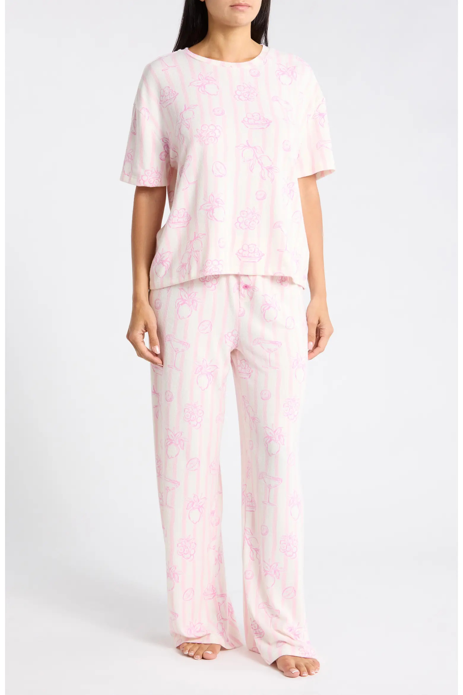Print Relaxed Fit Pajamas (Women) | Nordstromrack | Nordstrom Rack
