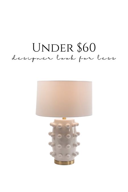 Designer inspired lamp under $60! Will sell out fast!! ✨ Visual comfort Linden Lamp look for less lamp 

#LTKFindsUnder50 #LTKSaleAlert #LTKHome