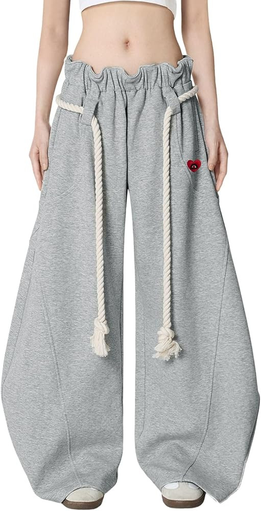 Aelfric Eden Super Baggy Barrel Sweatpants Wide Leg Pants for Women Men Casual Elastic Waist Unis... | Amazon (US)