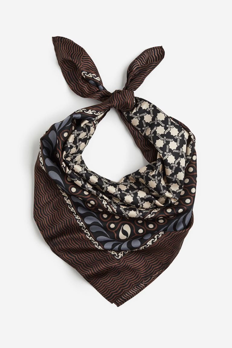 Patterned Satin Scarf | H&M (US + CA)
