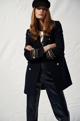 Maeve Military Peacoat | Anthropologie (US)