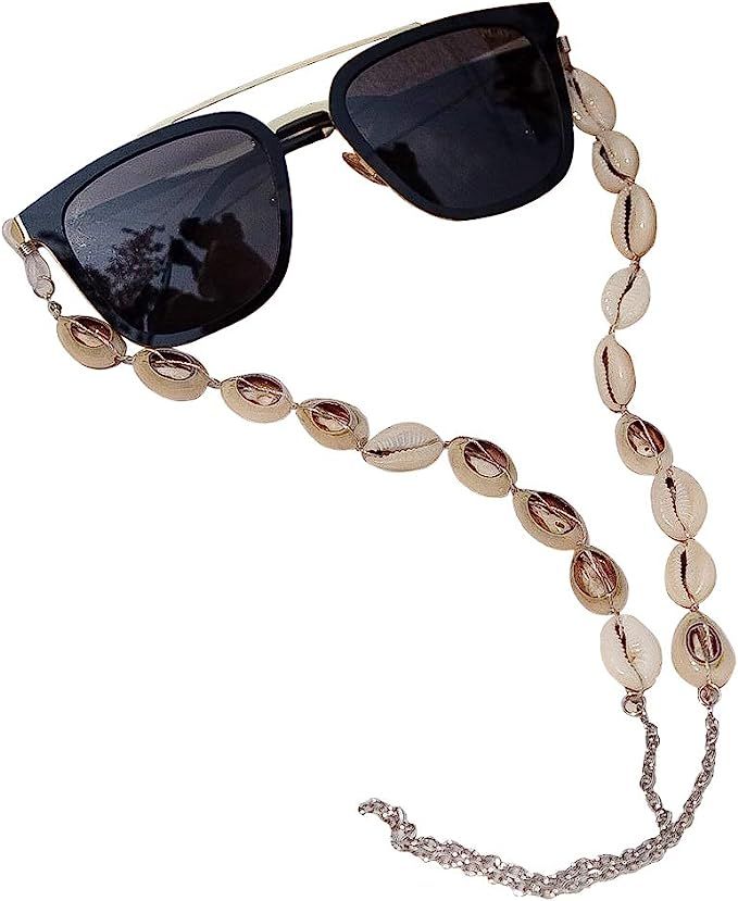 ADDJ Eyeglasses Chains Eyewear Strap Sunglasses Holder Reading Glasses Retainer Lanyard Cowrie Sh... | Amazon (US)