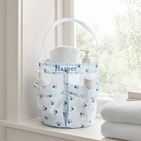 Hill House Home Clematis Scallop Shower Caddy | Pottery Barn Teen