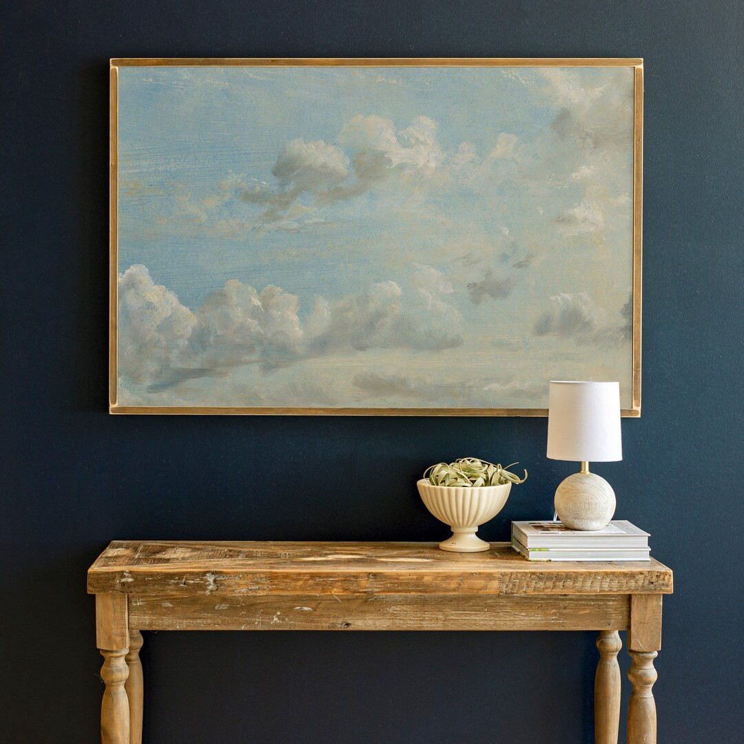 Clouds Wall Art | Living Room Wood Sign | Cloud Decor | Framed Wood Signs | Signs for Home | Extr... | Etsy (US)