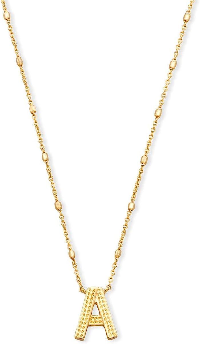 Amazon.com: Kendra Scott Letter A Pendant Necklace for Women, Fashion Jewelry, 14k Gold-Plated Br... | Amazon (US)