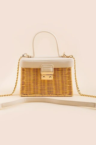 Julianne Top Handle Straw Satchel  - francesca's | Francesca's