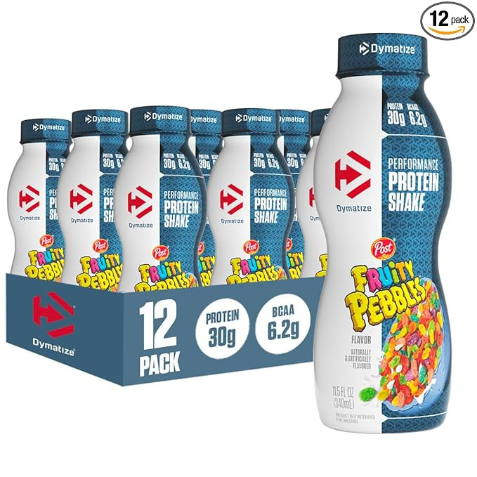 Dymatize Performance Protein Shake, Fruity Pebbles, 30g Protein, 6.2g BCAA for Muscle Recovery, N... | Amazon (US)