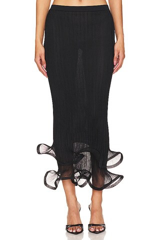 SIMKHAI Kelso Skirt in Black from Revolve.com | Revolve Clothing (Global)