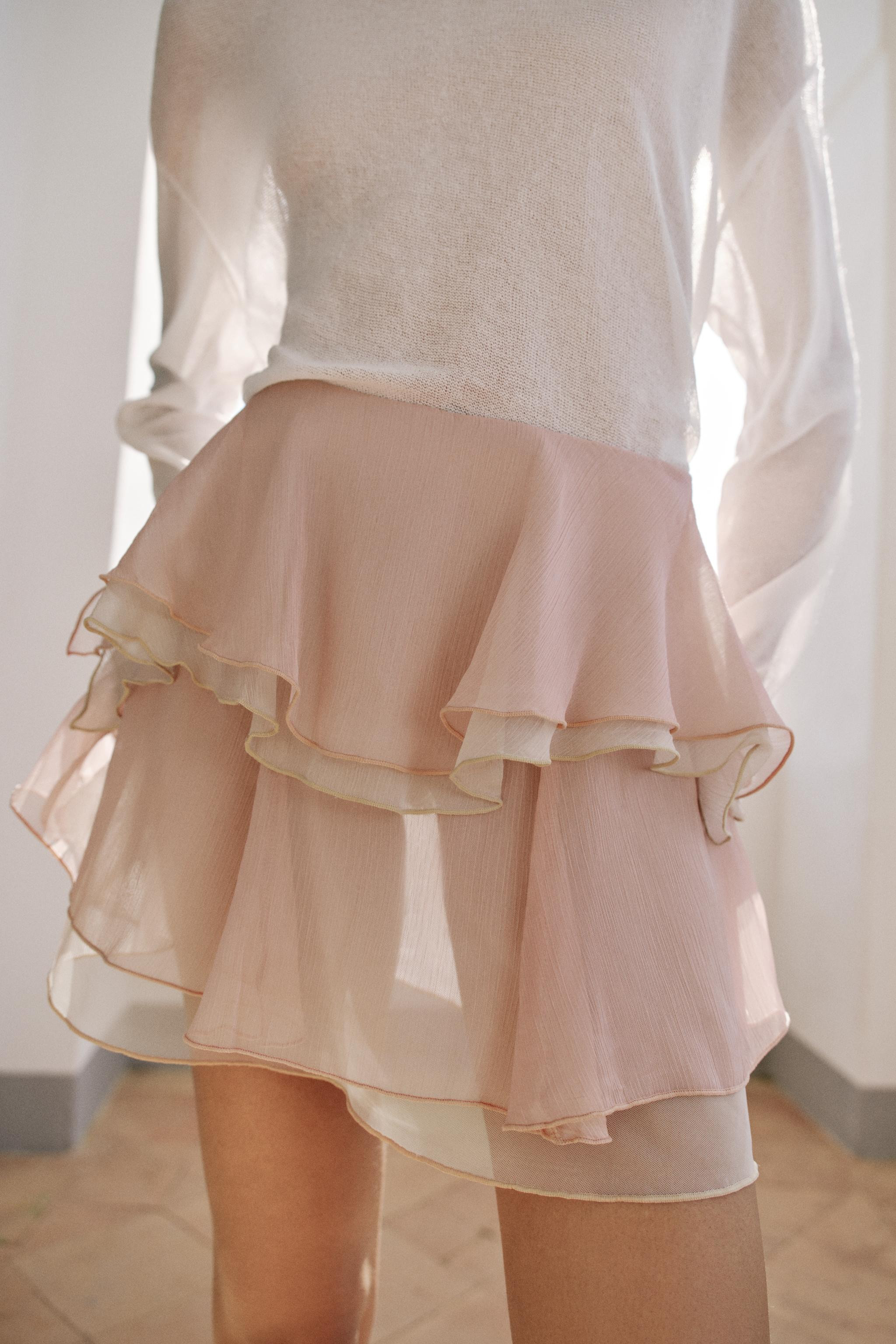 RUFFLED MINI SKIRT | Zara US