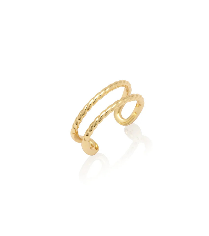 Twisted Open Band Ring (Gold) | Abbott Lyon