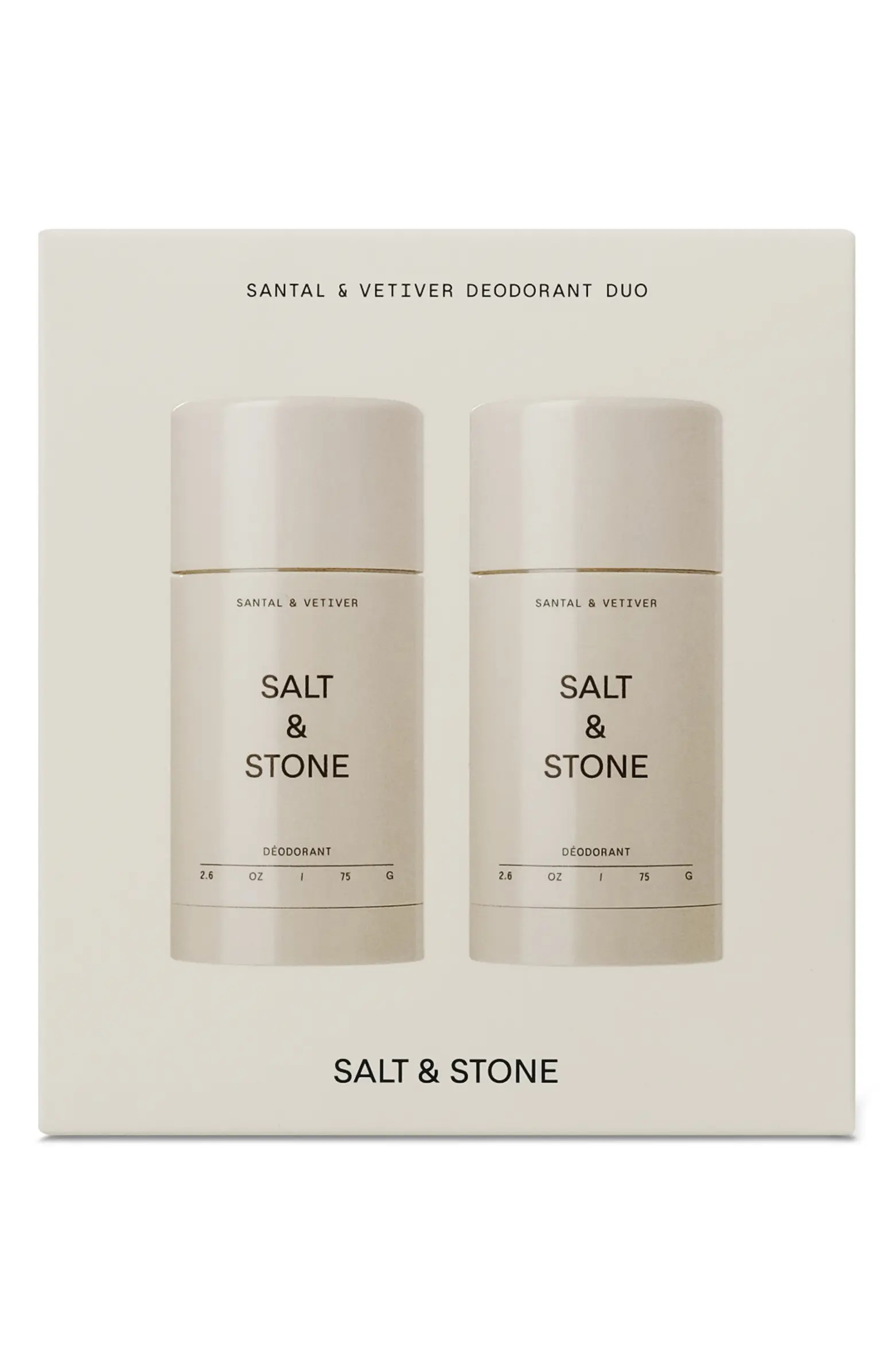 SALT & STONE Santal & Vetiver Deodorant Duo $40 Value | Nordstrom | Nordstrom