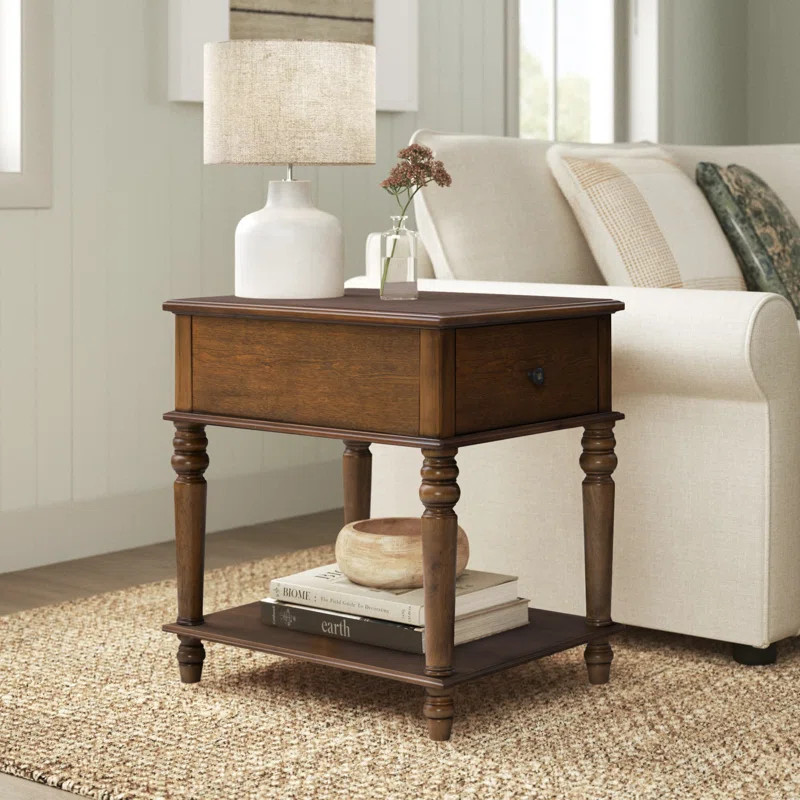 Hultgren 26'' Tall End Table with Storage | Wayfair North America