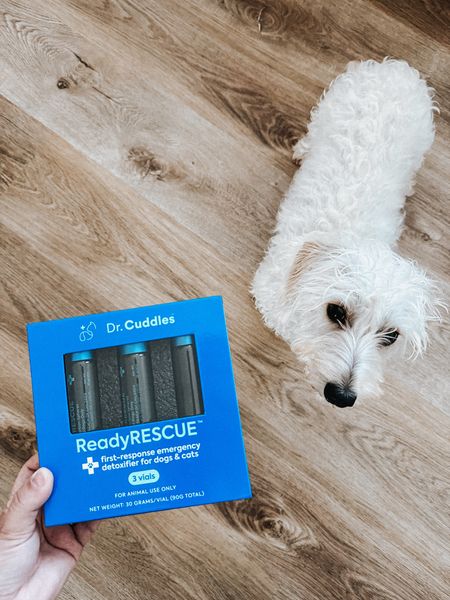 all my dog moms & dads, listen up! 🐾 #AD | i am so excited to share @drcuddles ReadyRESCUE™, an at-home emergency detoxifier for pets, with you today! 

we can do our best to keep little paws from getting into things they don't need to... but accidents happen! this product will help absorb the toxins your pet consumed before they're able to enter their bloodstream, while carrying them safely out the other end. need i say more?! it was an easy sell for our household with a little puppy running around! give the designated amount for their size to them immediately and make sure to also call your vet or the pet poison control hotline in case additional care is needed.

you can grab a pack of ReadyRESCUE™ below!

#drcuddles, #drcuddlespartner #dogsofinstagram

#LTKFamily