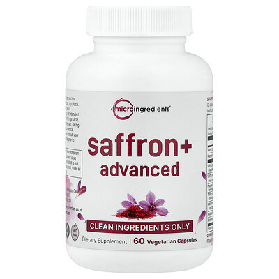 Micro Ingredients, Saffron+ Advanced, 60 Vegetarian Capsules | iHerb