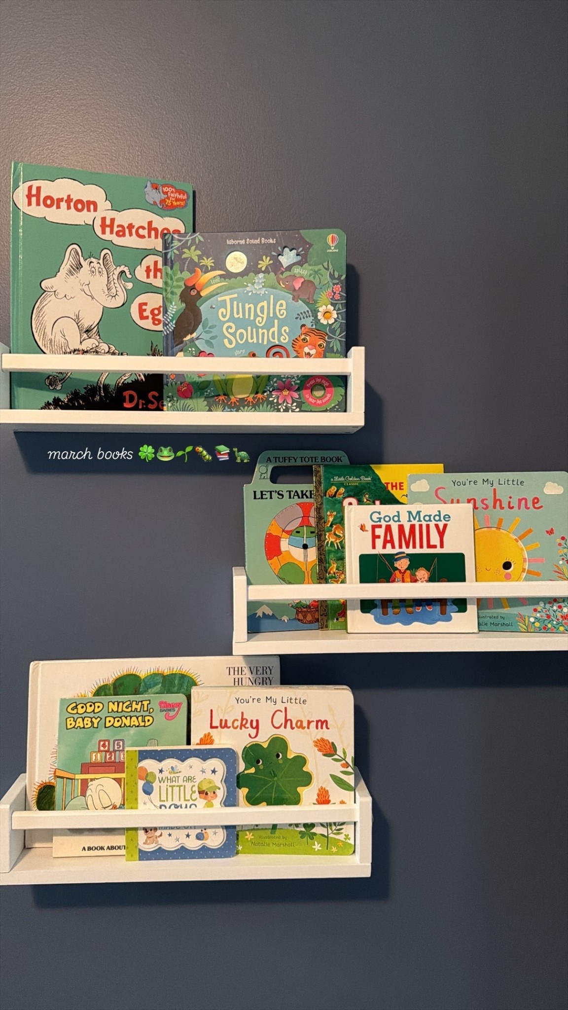 march books 🍀🐸🌱🐛📚🐢