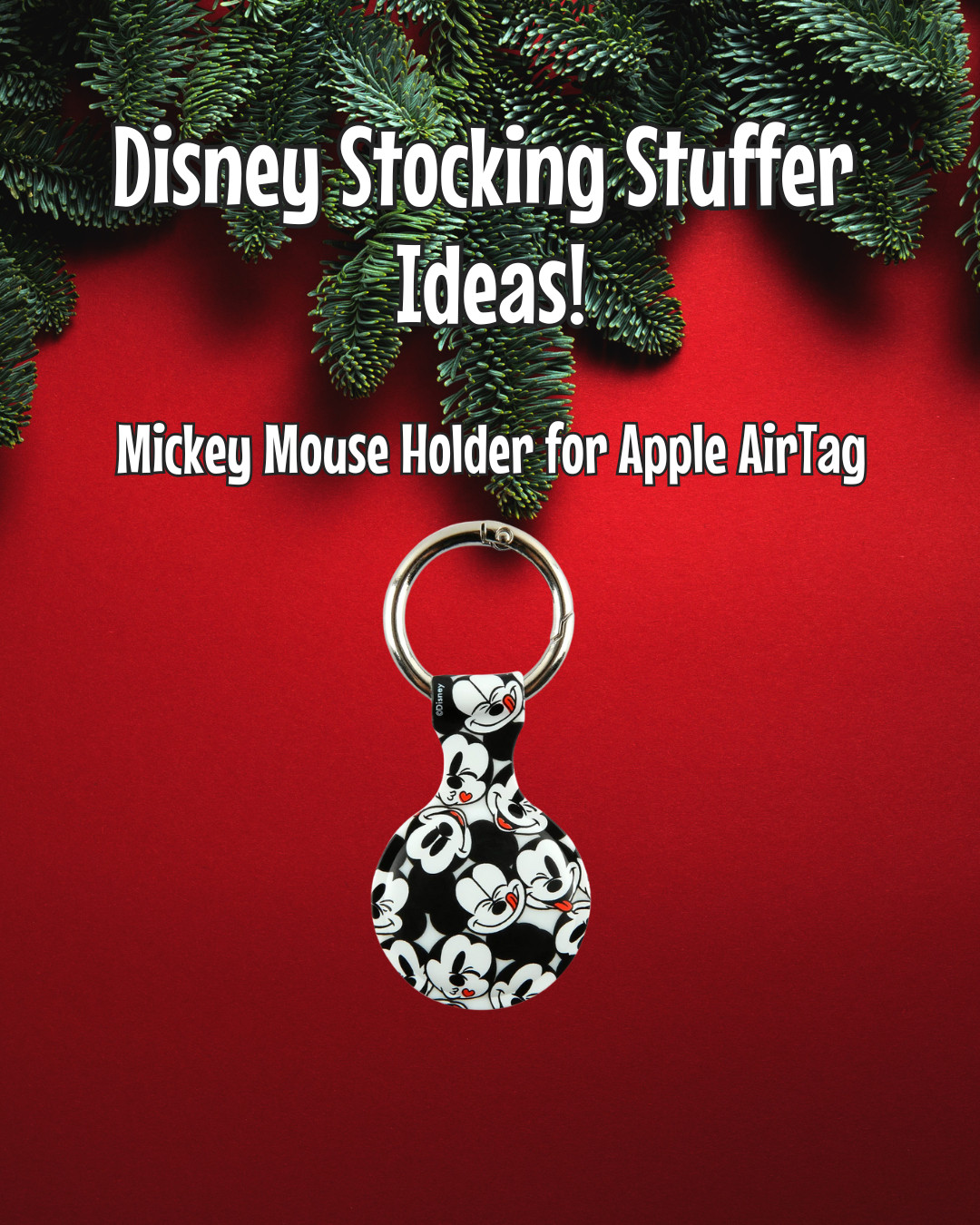 Mickey Mouse Holder for Apple AirTag! Great stocking stuffer for any Disney fan!  

 #LTKGiftGuide #LTKHoliday