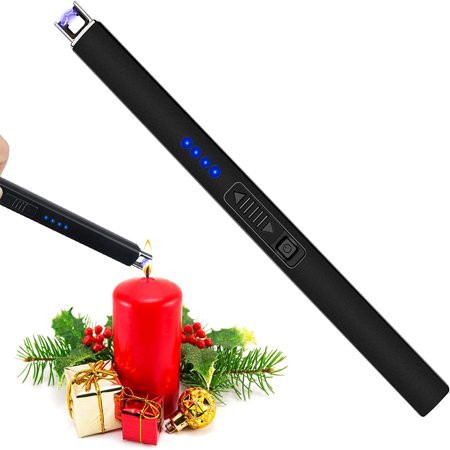 Lighter Candle Arc Lighter USB Lighter with Upgraded LED Battery Display Safety Switch Rechargeable  | Walmart (US)