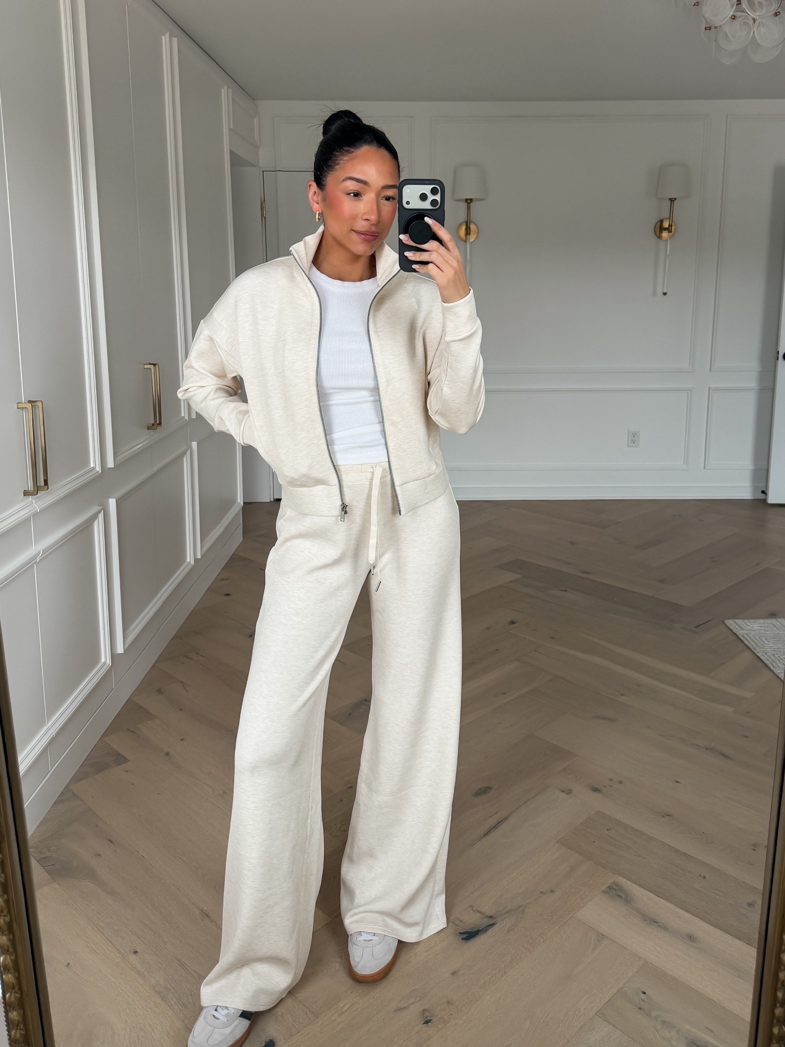 Use code LTKSPANX for 20% OFF sitewide!! This color is perfect for transitioning into spring 😍 Wearing size S track jacket and size S Tall wide leg pants 

Work from home outfit 
Airport outfit 
Travel outfit 
Errands outfit 
Causal outfit 
LTK Spring Sale

#LTKSaleAlert #LTKSpringSale #LTKSeasonal