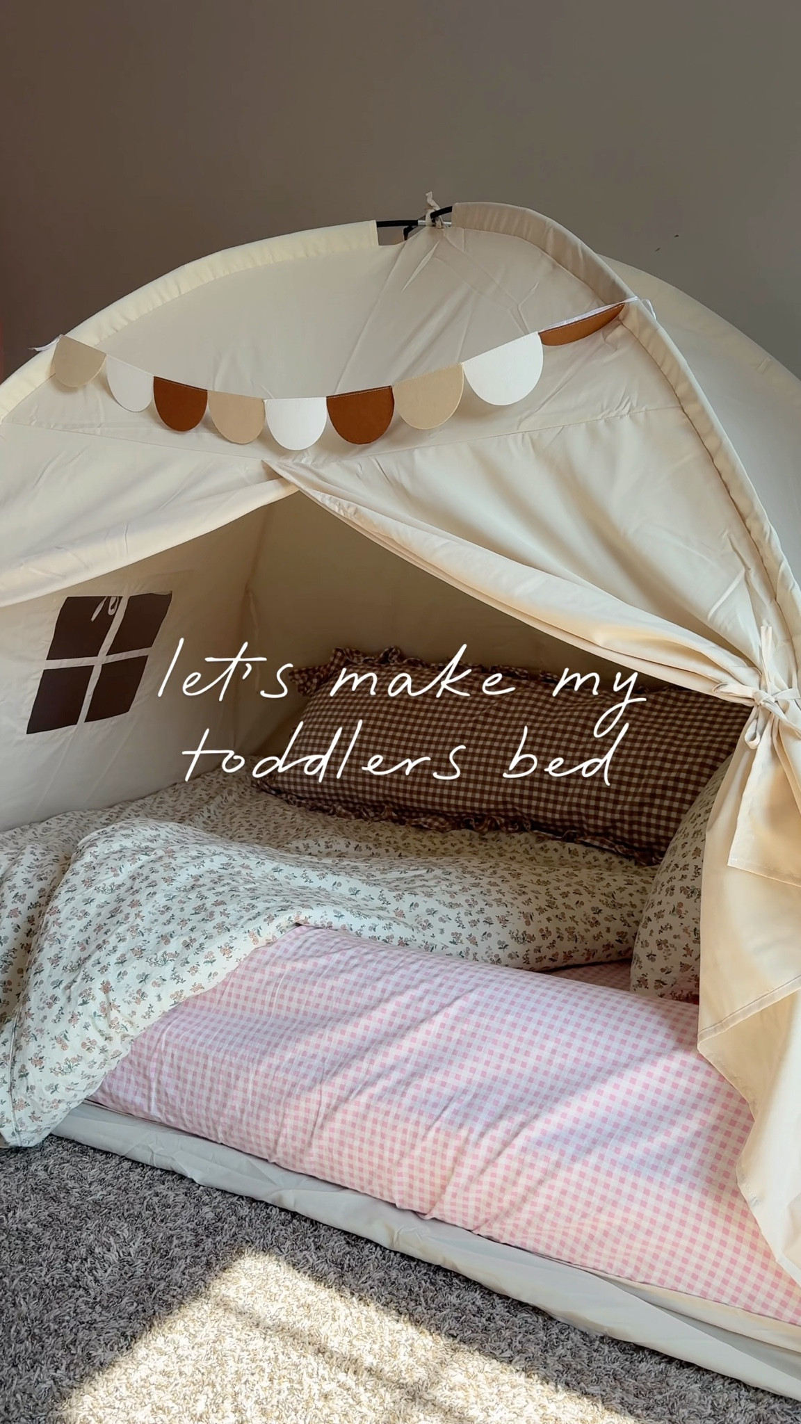 we got a size large tent to cover a full size bed!! I also linked the magnesium gummies & dream machine we use nightly to help bedtime be more calm.

ps- make sure to not just throw the mattress on the floor because that can build up mold. 

#LTKBaby #LTKKids #LTKHome